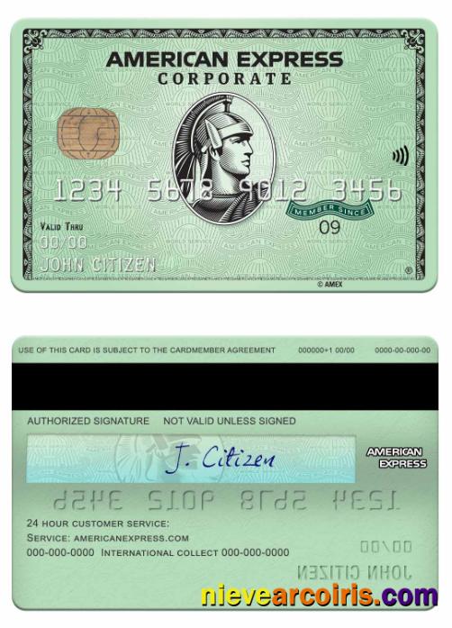 USA State Street Corporation bank amex green corporate card